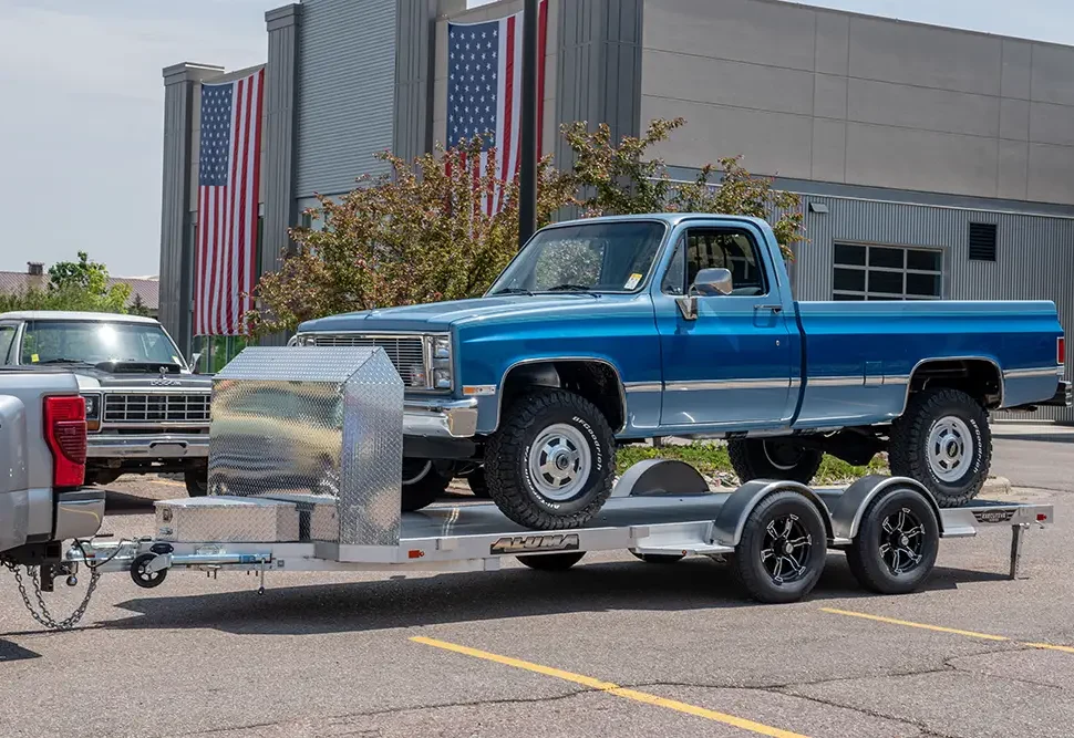 Aluma EX8218HR aluminum car hauler trailer for sale in Texas at Trailer Place