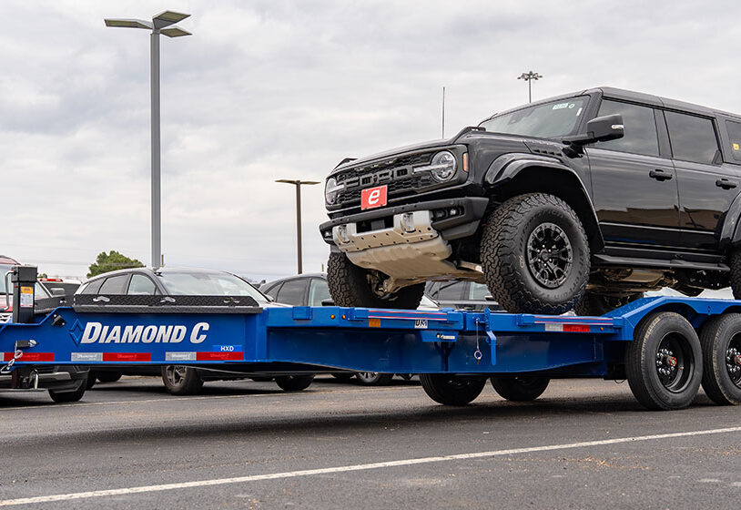 Diamond C HXD car hauler trailer for sale in Texas at Trailer Place authorized dealer
