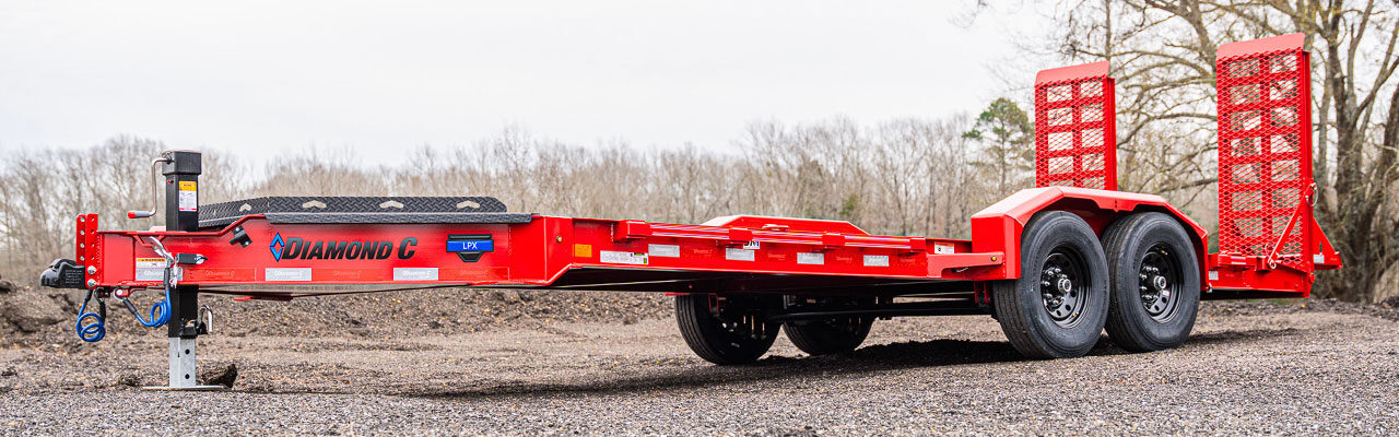 Diamond C LPX lowboy equipment trailer for sale in Texas at Trailer Place authorized dealer