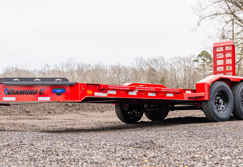 Diamond C LPX lowboy equipment trailer for sale in Texas at Trailer Place authorized dealer