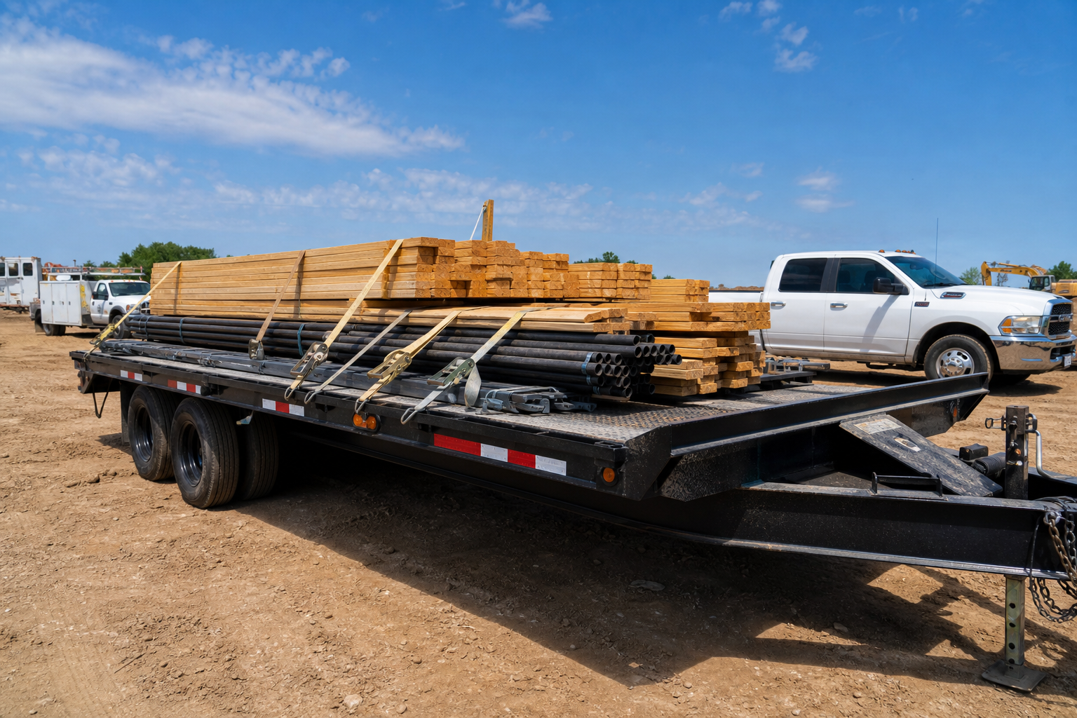 Read more about the article Best Flatbed Trailers for Construction Contractors in Texas (2026)
