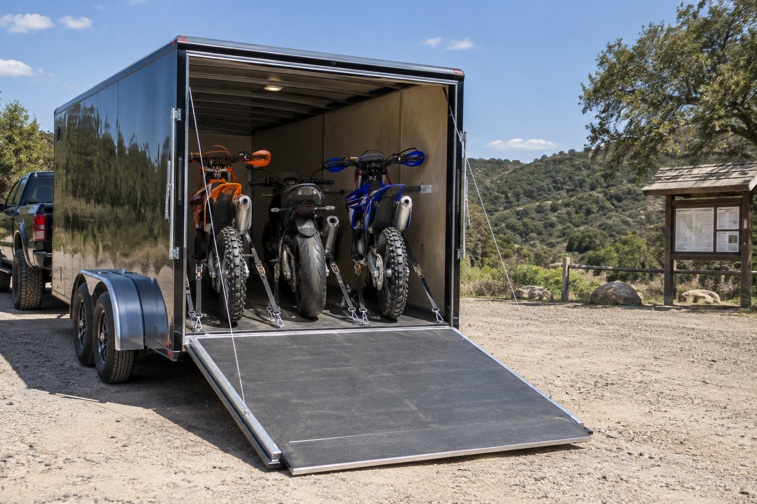 Read more about the article Best Trailers for Hauling Motorcycles and Dirt Bikes in Texas (2026)