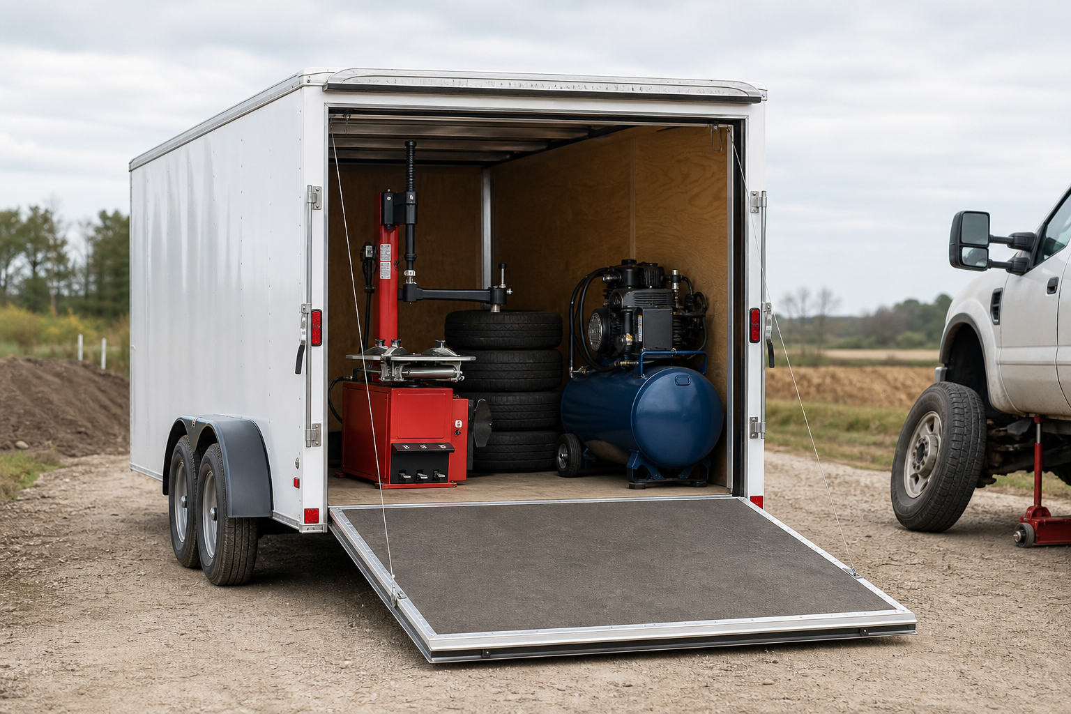 Read more about the article Best Trailers for Mobile Tire Service Businesses in Texas (2026)