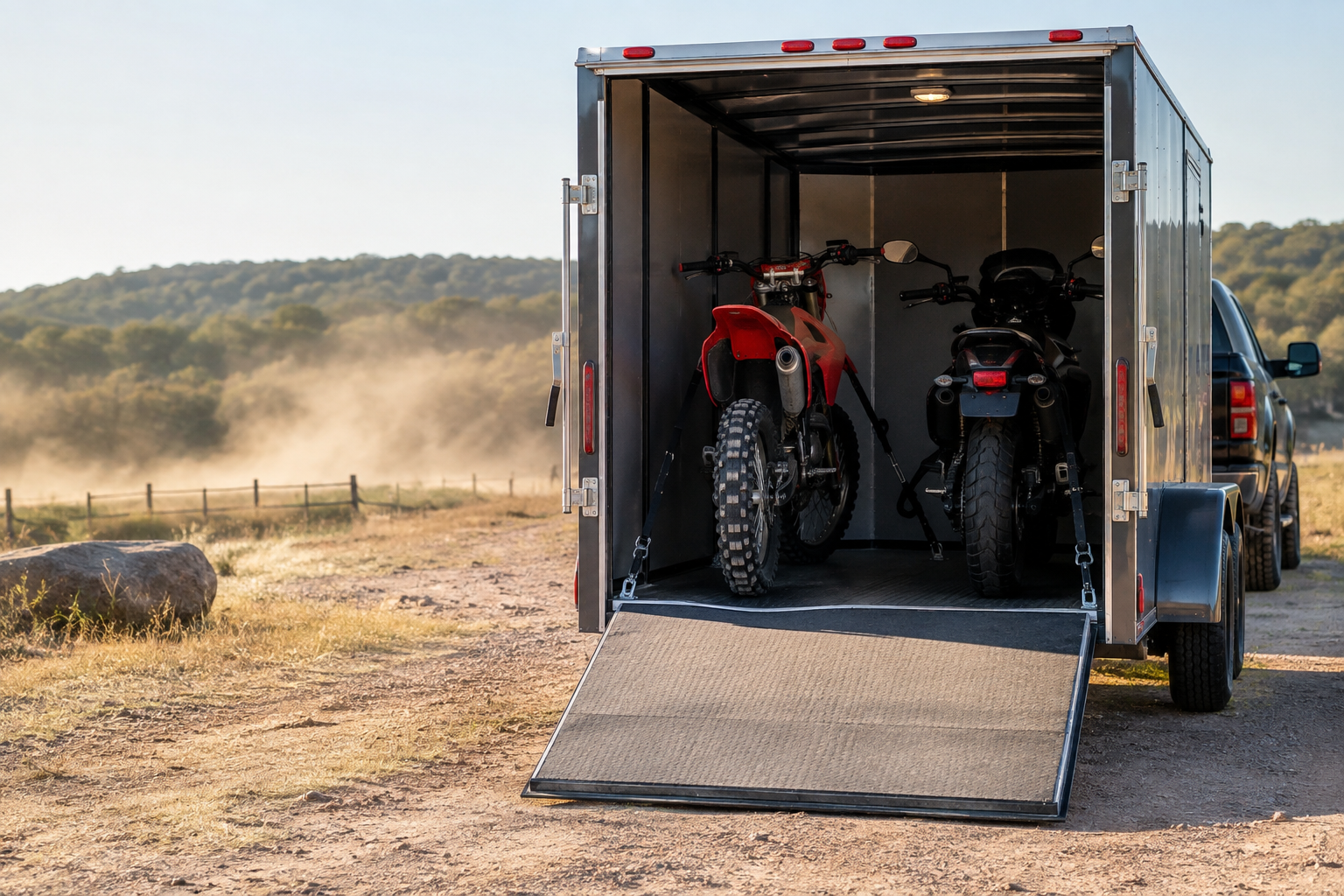 Read more about the article Mejores Remolques para Transportar Motocicletas y Motos Cross en Texas (2026)